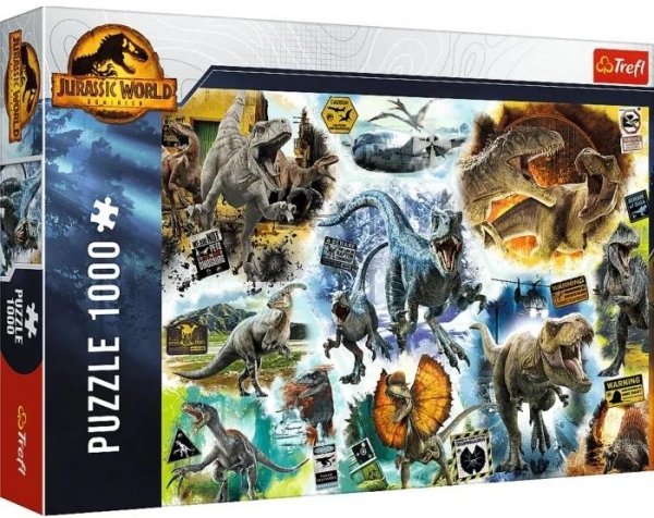 Puzzle Jurassic World 1000 el. Na tropie dinozaurów