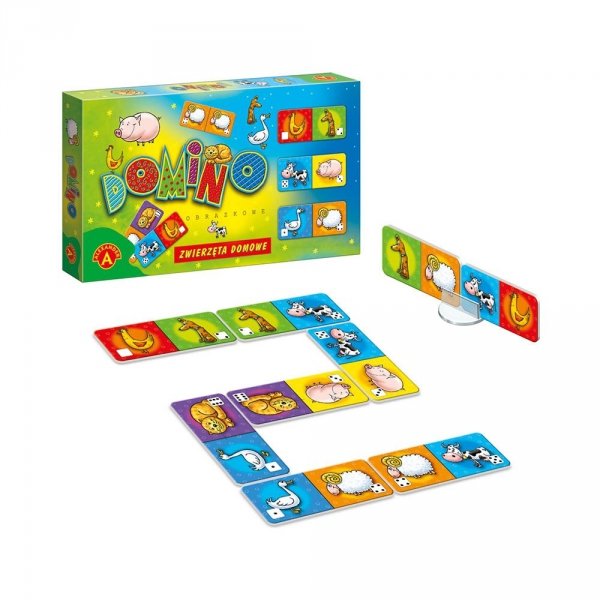 Domino obrazkowe Zwierzęta domowe Alexander 002089