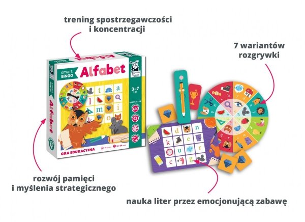 Alfabet Gra Edukacyjna Smart Bingo Kapitan Nauka