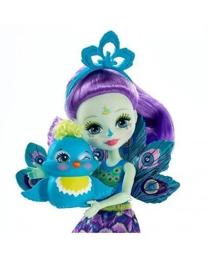 ENCHANTIMALS Lalka Patter Peacock zwierzątko Paw 