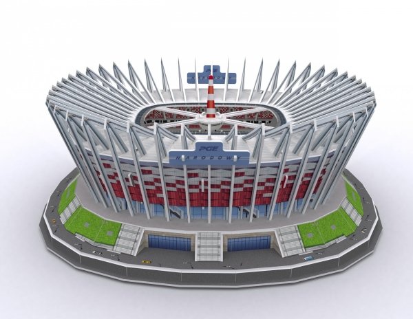 Puzzle 3D PGE Narodowy w Warszawie CubicFun 105 elem