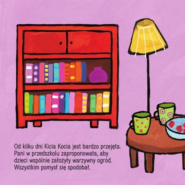 Kicia Kocia Co zasiejemy w ogródku Anita Głowińska Książeczka