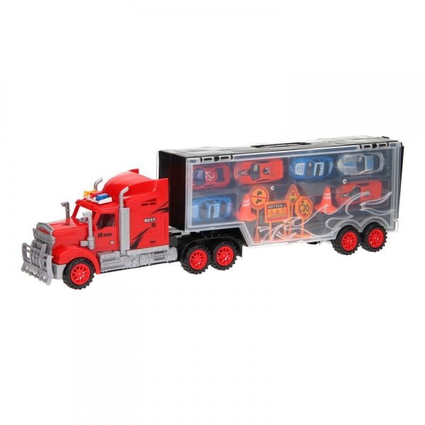 TRANSPORTER SAMOCHODÓW TRUCK CIĘŻARÓWKA 6 Autek 51cm