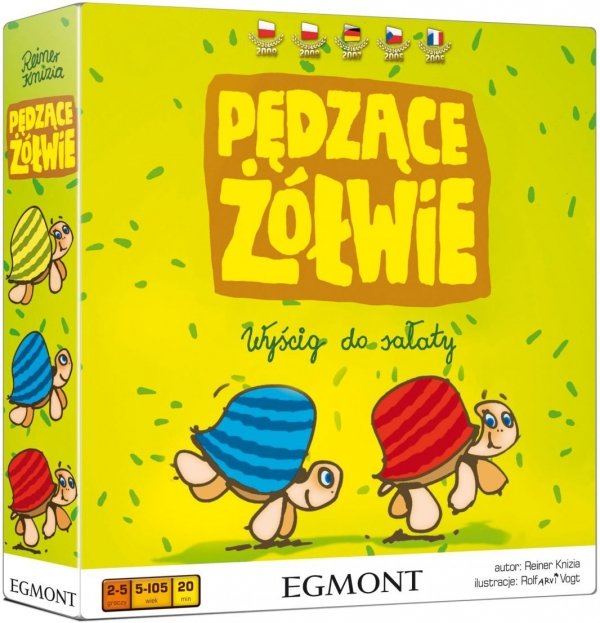Gra rodzinna Pędzące żółwie Wyścig do sałaty Egmont