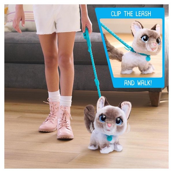 Kotek interaktywny FurReal WAGALOTS Kot na smyczy z dźwiękami