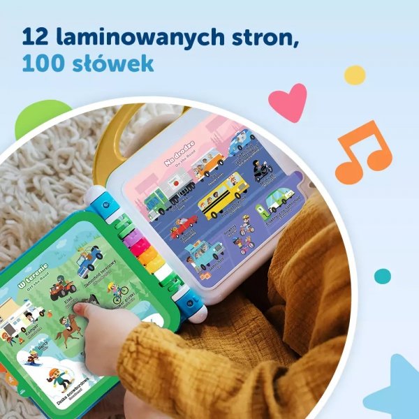 Vtech Wielki Słownik 100 Pojazdów z Rodziną Treflików 
