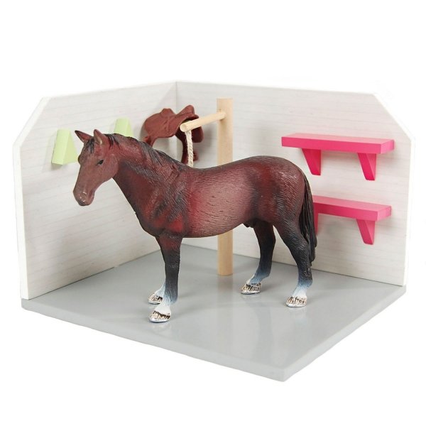 Drewniany Boks do mycia koni Schleich Myjnia Kids Globe 1:24