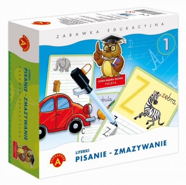 Literki Pisanie Zmazywanie Zabawka edukacyjna