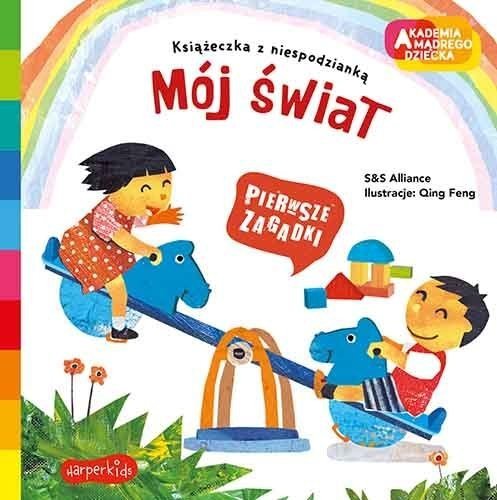 Mój świat Pierwsze zagadki Książeczka rozkładana Akademia mądrego dziecka