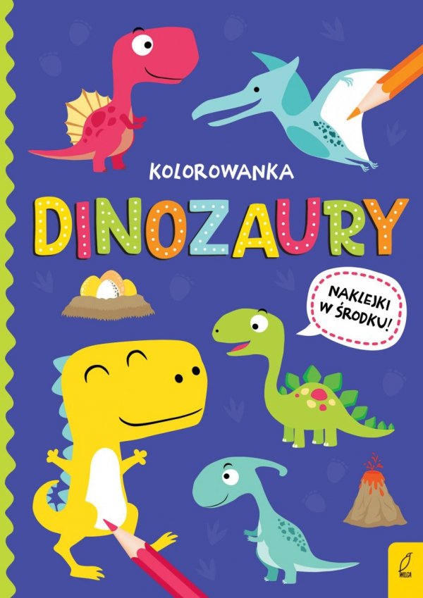 Kolorowanka z naklejkami Dionozaury