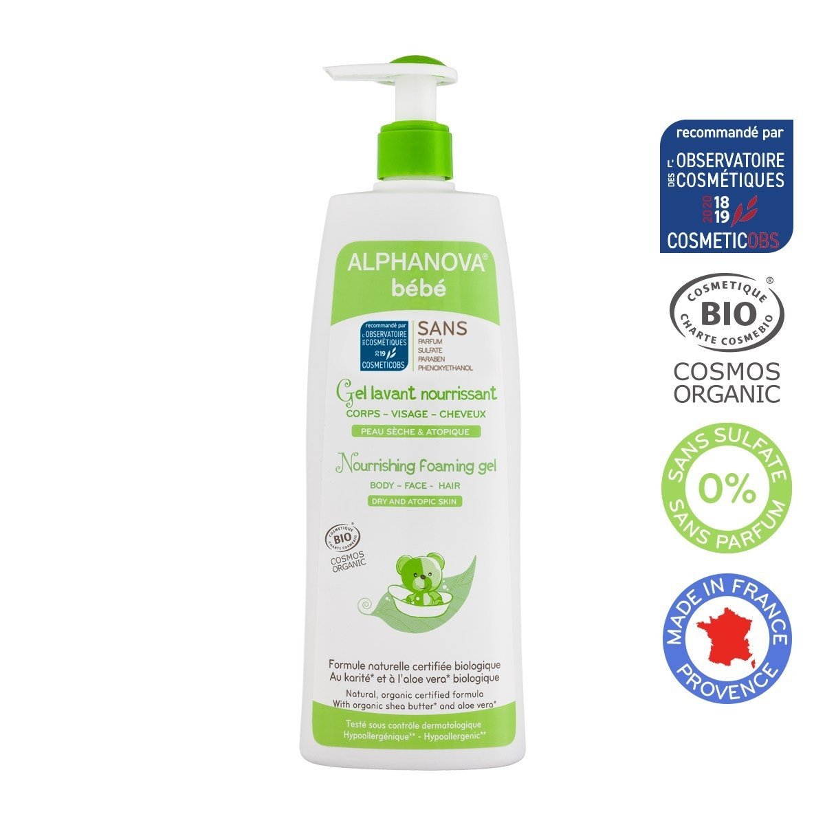 Alphanova Bebe Żel do kąpieli do skóry atopowej
