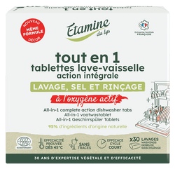 Etamine du Lys certyfikowane tabletki do zmywarki All-in-One Wszystko-w-Jednym 30 szt