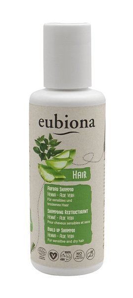 eubiona Szampon odbudowujący z henną i aloesem do włosów suchych i zniszczonych 200 ml