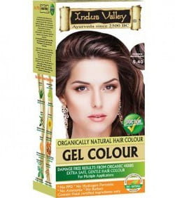 Indus Valley Naturalna Żelowa farba do włosów - Mahoń 5.4 120 ml 