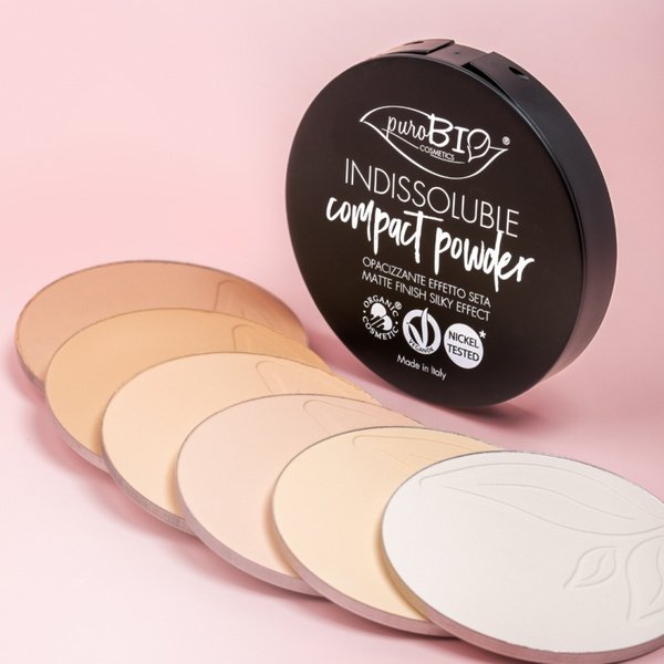 puroBio Matujący puder prasowany TRANSPARENTNY T00 (wkład wymienny)