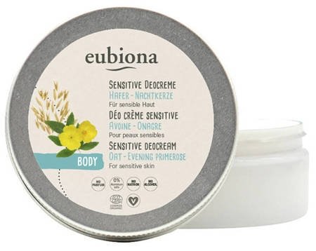 Eubiona Dezodorant w kremie SENSITIVE z owsem i wiesiołkiem
