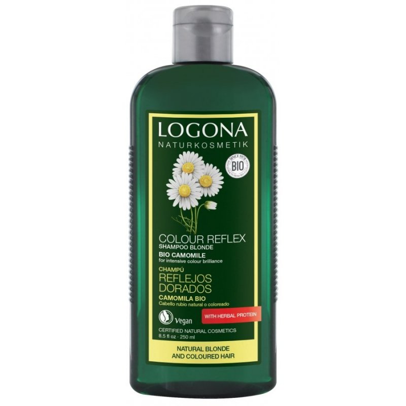 Logona Szampon podkreślający kolor RUMIANEK (do włosów w odcieniu blond) 250 ml.