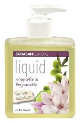 Sodasan Roślinne mydło w płynie magnolia i bergamotka 300 ml