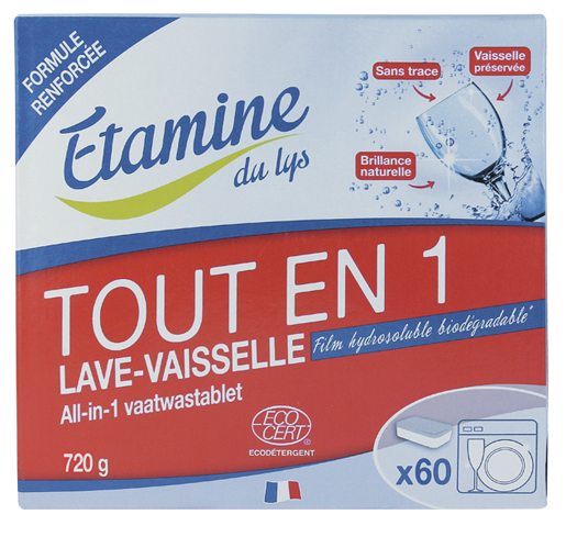 EDL Etamine du Lys certyfikowane tabletki do zmywarki All-in-One Wszystko-w-Jednym