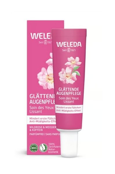 Weleda Wygładzający krem pod oczy z dziką różą, białą herbatą i kofeiną