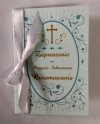 Zaproszenie z kokardką na Bierzmowanie  1 szt