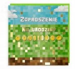 Zaproszenie na urodziny MINECRAFT
