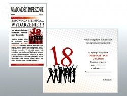 ślub Zaproszenia Na 18 Stkę 18 Stka Kieliszki Grawerowane