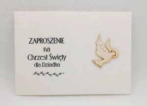 Zaproszenie na Chrzest  św. dla Dziadka