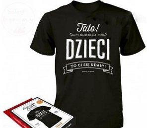 Koszulka Vintage  M- TATO co jak co ale DZIECI..