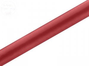 Satyna gładka, czerwona 0,36x9m