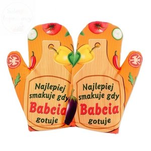 Rękawica kuchenna Najlepiej smakuje gdy Babcia gotuje