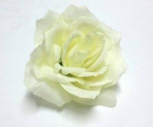 Kwiat sztuczny RÓŻA w kolorze ecri
