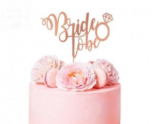 Dekoracja tortu, topper Bride to Be