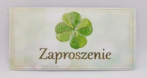 Zaproszenie okolicznościowe Koniczynka 1szt
