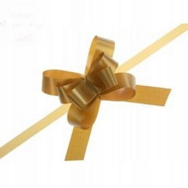 Wstążka ściągana 3 cm złota