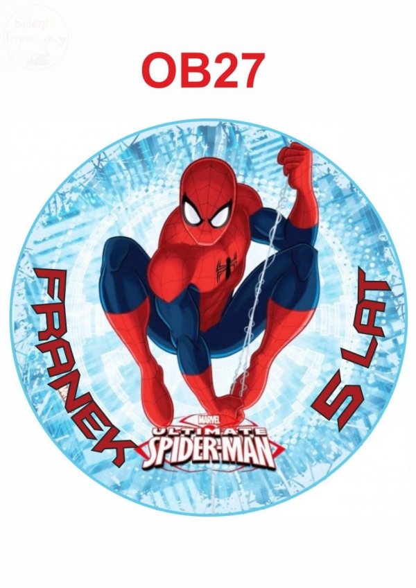    Opłatek na tort  SPIDERMAN