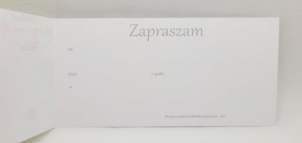 Zaproszenie okolicznościowe &quot;Koniczynka&quot; 1szt