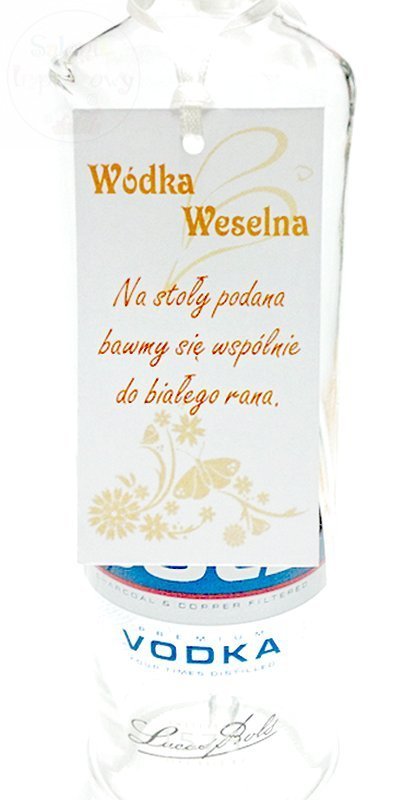 Zawieszka na wódkę z kremową tasiemką 24szt
