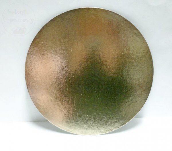 Podkład złoty pod tort 30 cm.  92-88