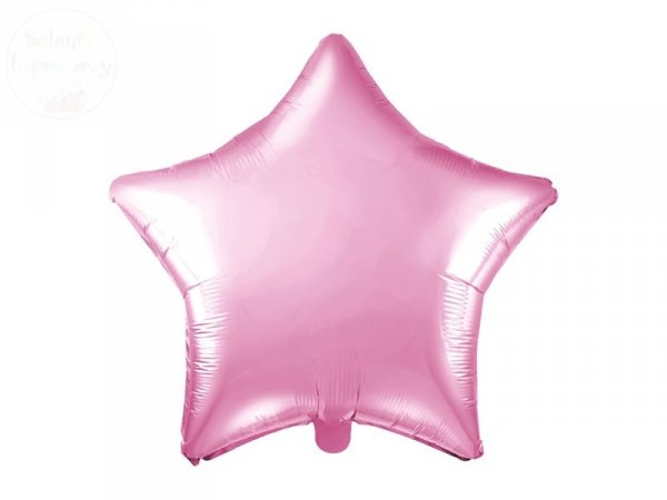 Balon foliowy Gwiazdka jasny róż 48 cm