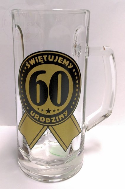 Kufel do piwa na 60 urodziny