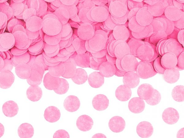 Tuba strzelająca różowe konfetti 60 cm