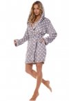 Szlafrok damski soft L&L 2405 Dots 