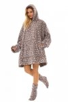 Ciepła obszerna bluza soft L&L 2468 