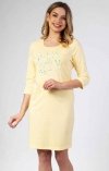 Koszula nocna żółta 3/4 Regina 138 2XL-4XL 