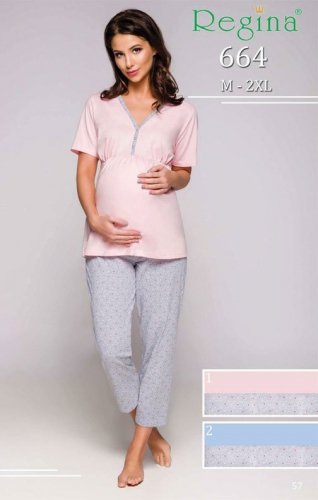 Piżama damska ciążowa 664 big