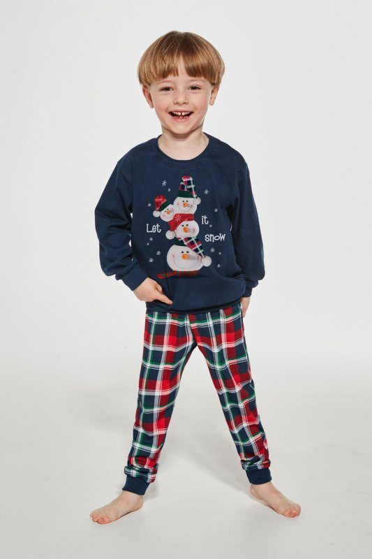 Piżama chłopięca świąteczna Cornette 593/154 Snowman 
