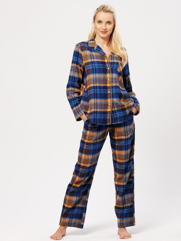 Key LNS 481 piżama damska flanelowa 2XL-3XL
