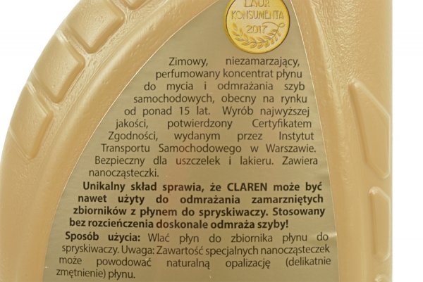 K2 CLAREN KONCENTRAT PŁYNU DO SPRYSKIWACZY ZIMOWY