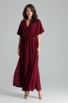 Sukienka Model L055 Bordo - Lenitif Hurtownia odzieży on-line, moda damska, bielizna i obuwie dla kobiet - Matterhorn.pl